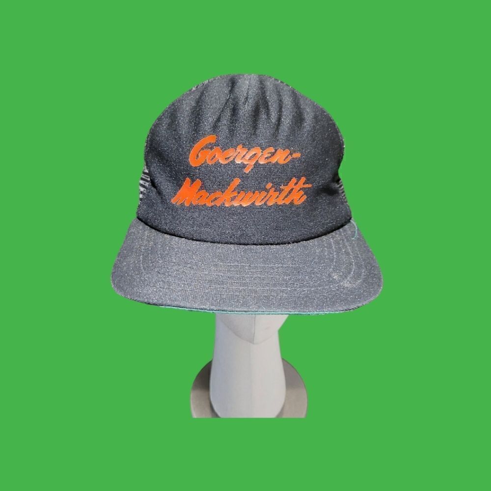 Vintage New Era 80s Goergen Mackwirtt Trucker Snapback Cap Hat